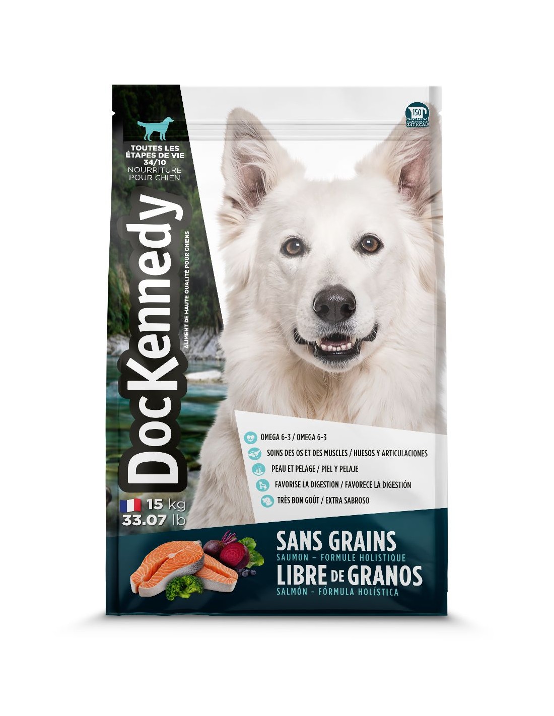 Producto ALIM PERRO DOCKENNEDY GRAIN FREE SALMON 15KG