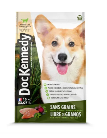 Producto ALIM PERRO DOCKENNEDY GRAIN FREE PAVO Y PATO 15KG