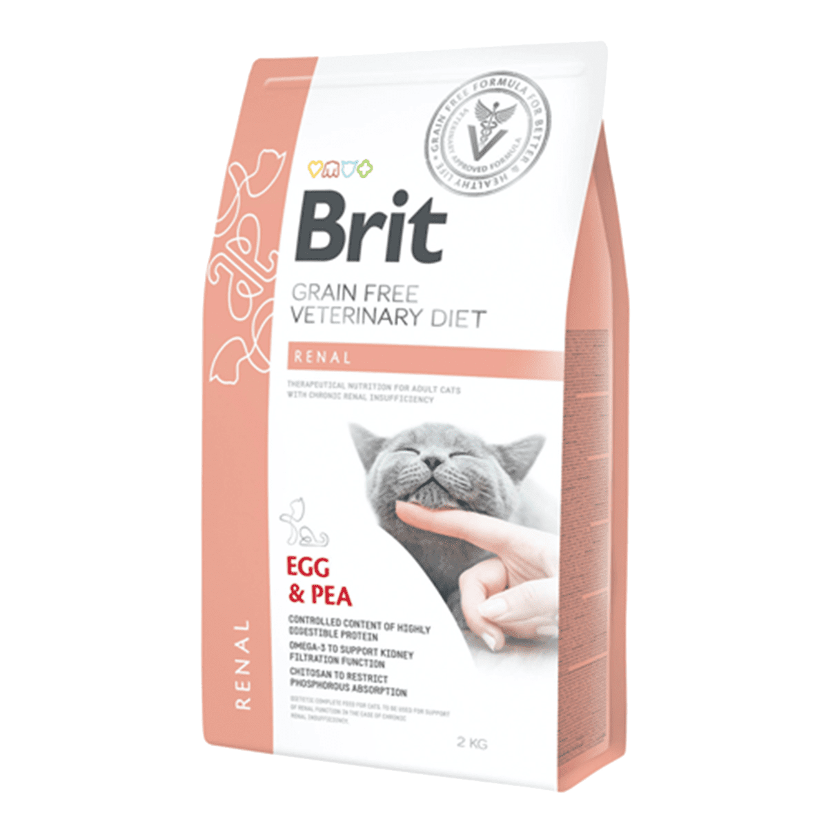 Producto ALIM GATO BRIT CARE GRAIN FREE VD RENAL 2KG